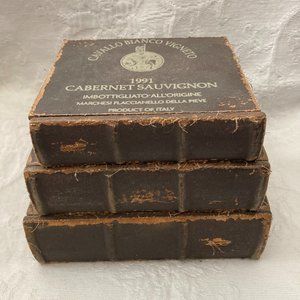 Decorative Wood Storage Box with 3 Drawers